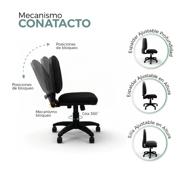 Silla Ejecutiva Sam Media - Image 9