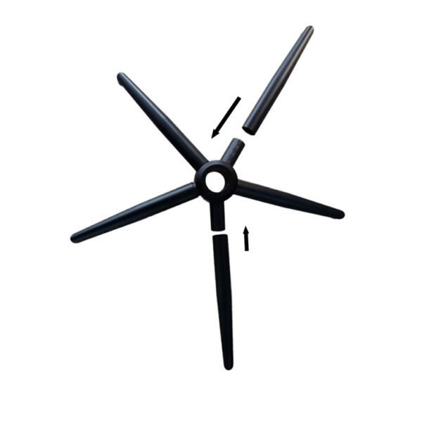 Base Metálica Negra Para Silla 64 cm - Image 7