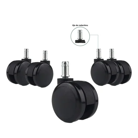 Rodachinas Silla en Goma (PU) 60mm