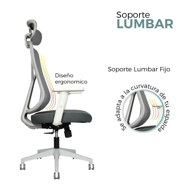Silla Presidente Venezia Gris - Image 8