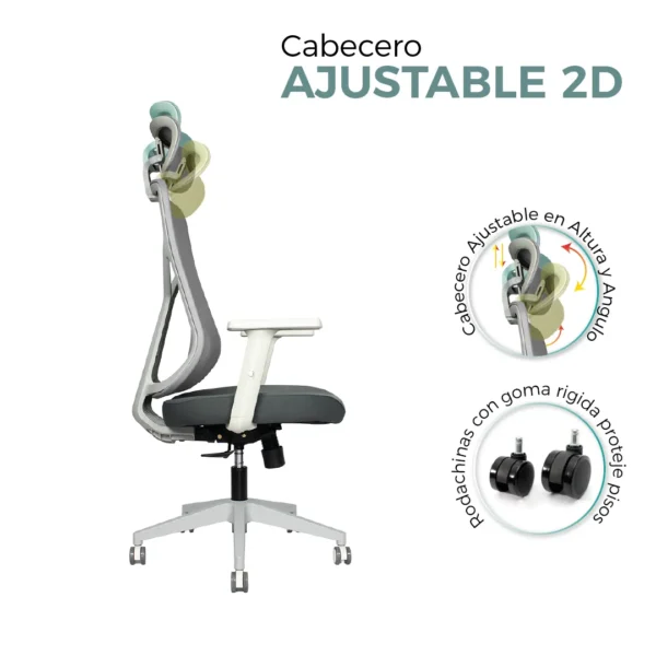 Silla Presidente Venezia Gris - Image 10