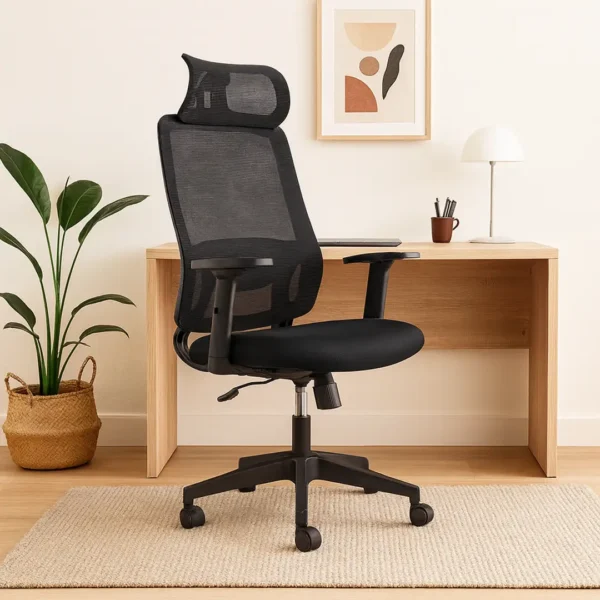 Silla de escritorio negra