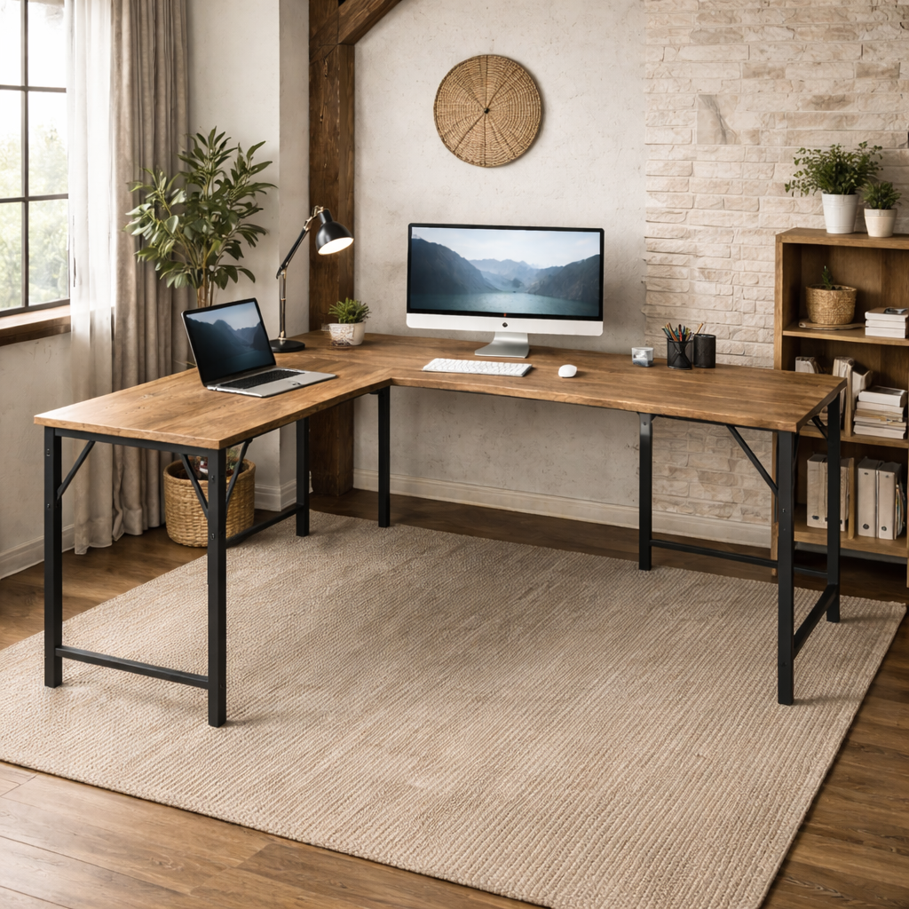 Escritorio en L Kai Rustic