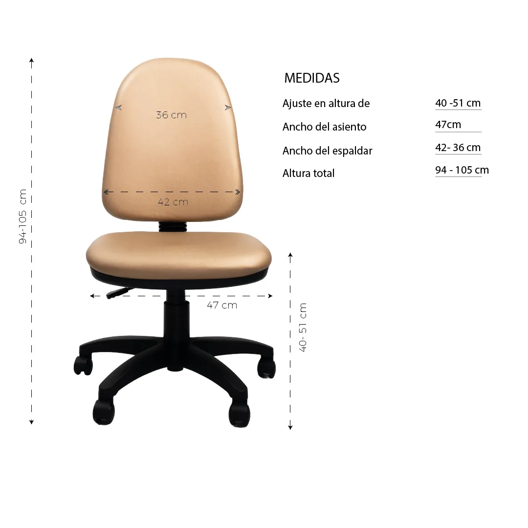 Silla Ejecutiva Sam de Espaldar Alto - Image 10