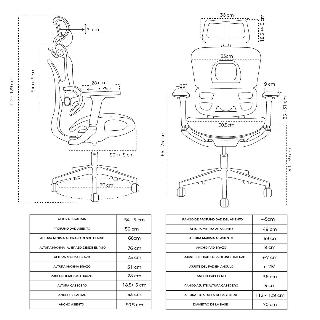 Silla Presidente Zaha Gris - Image 7