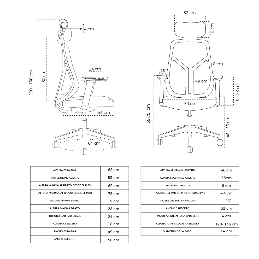 Silla Presidente Venezia Gris - Image 14