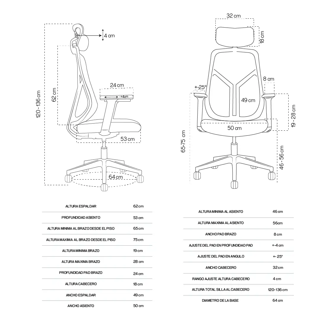 Silla Presidente Venezia Gris - Image 14