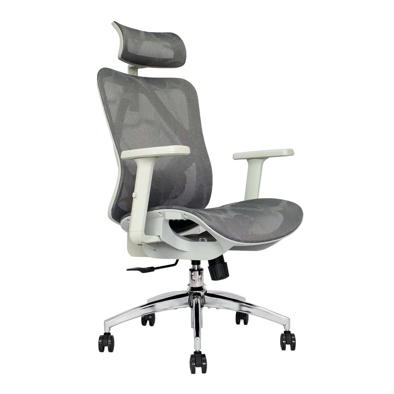 SILLA ERGONOMICA EN MALLA GRIS