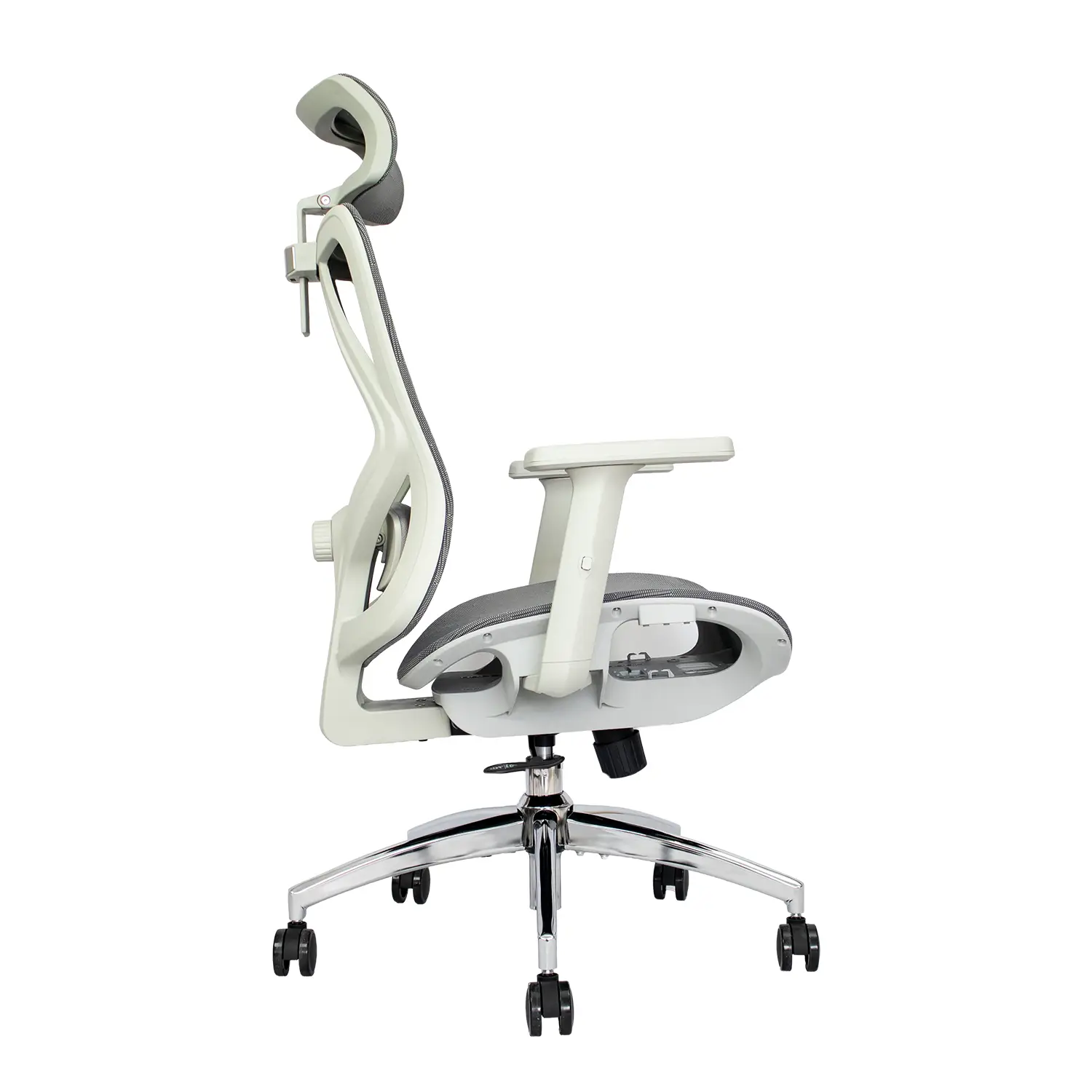 SILLA ERGONOMICA EN MALLA GRIS