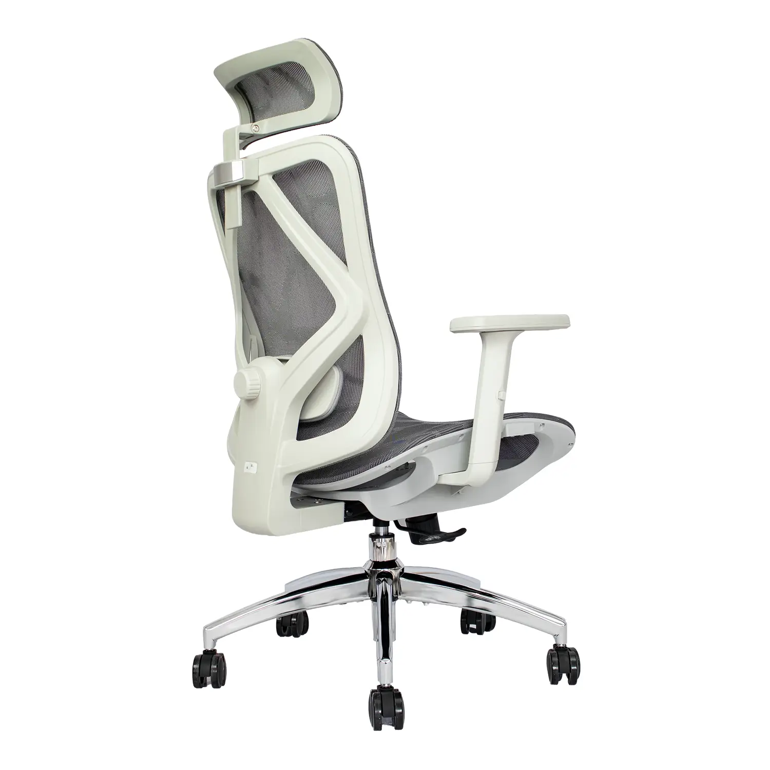 SILLA ERGONOMICA EN MALLA GRIS