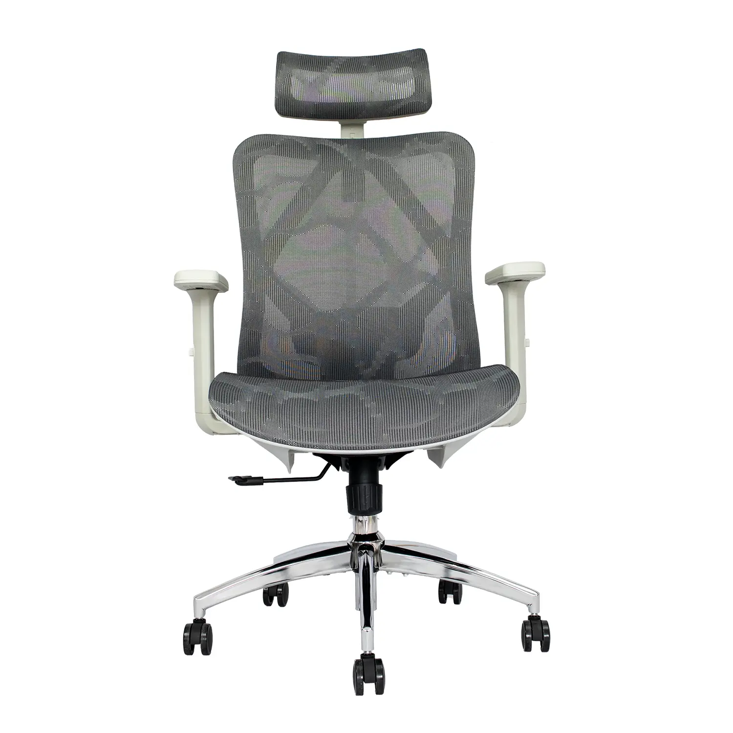 SILLA ERGONOMICA EN MALLA GRIS
