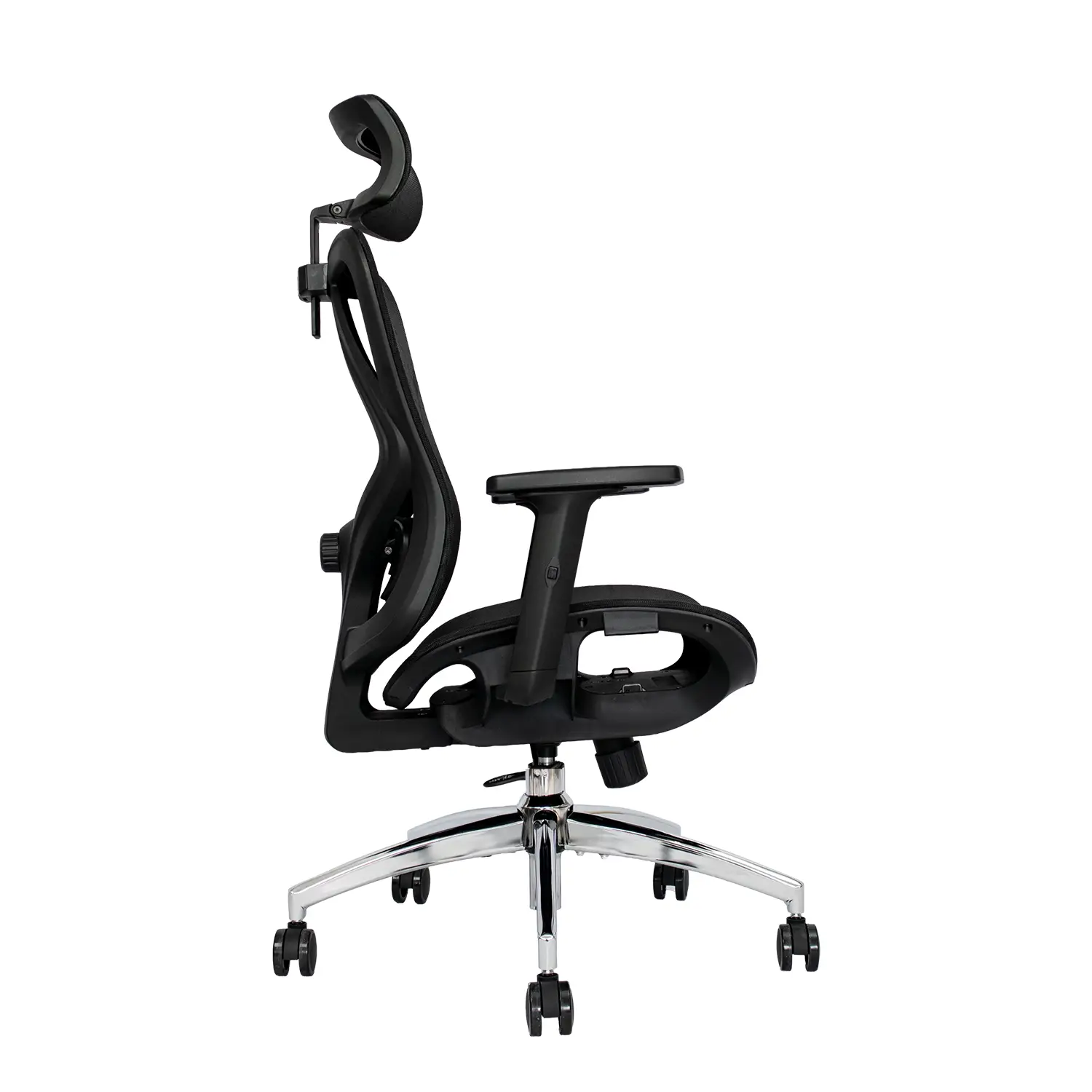 SILLA ERGONOMICA EN MALLA NEGRA