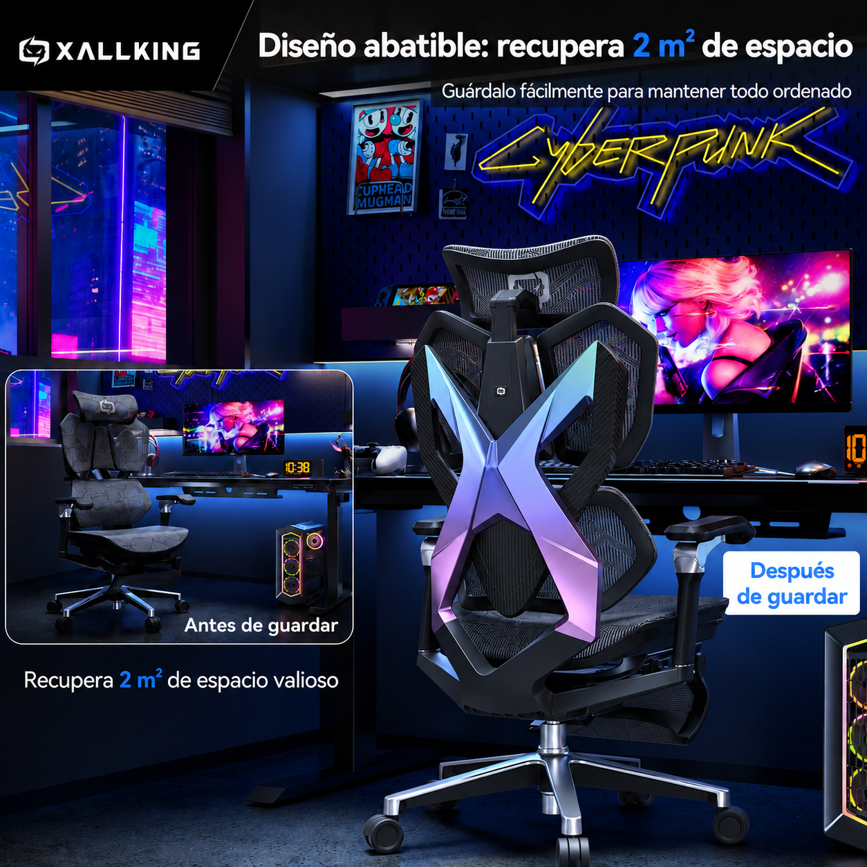 Silla Gamer SIHOO X5FS negra - Image 15