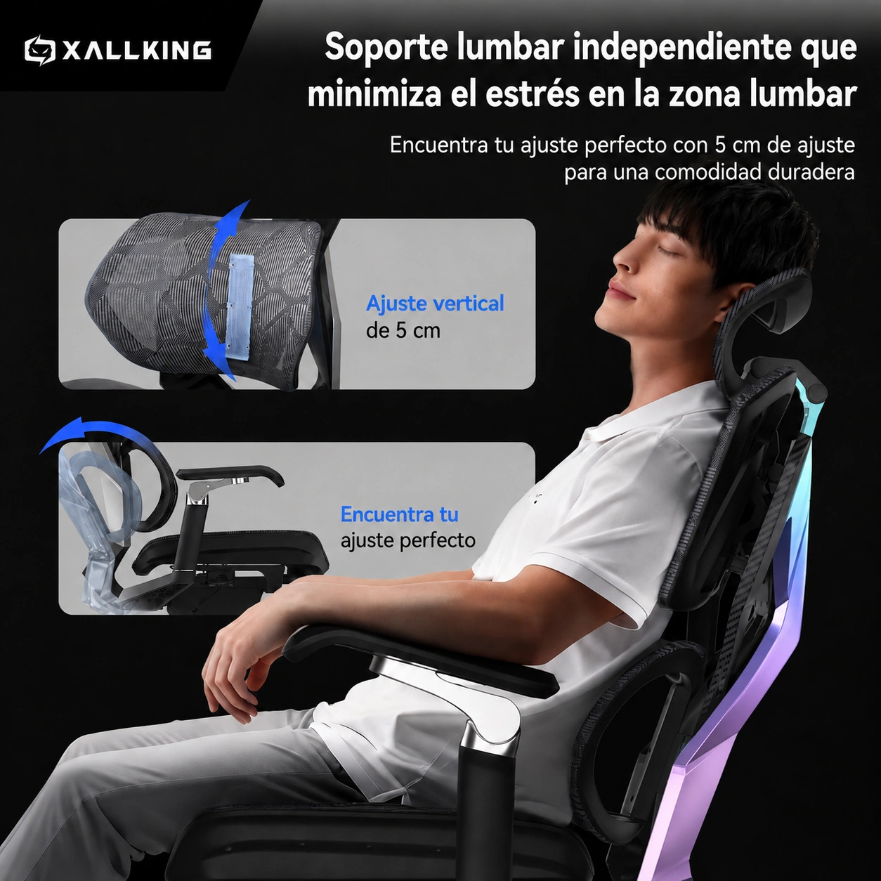Silla Gamer SIHOO X5FS negra - Image 13