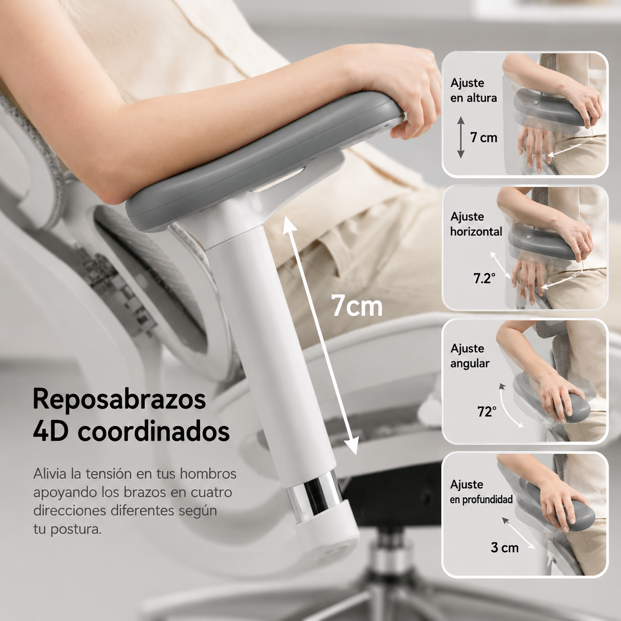 Silla Presidente Strata Gris - Image 8