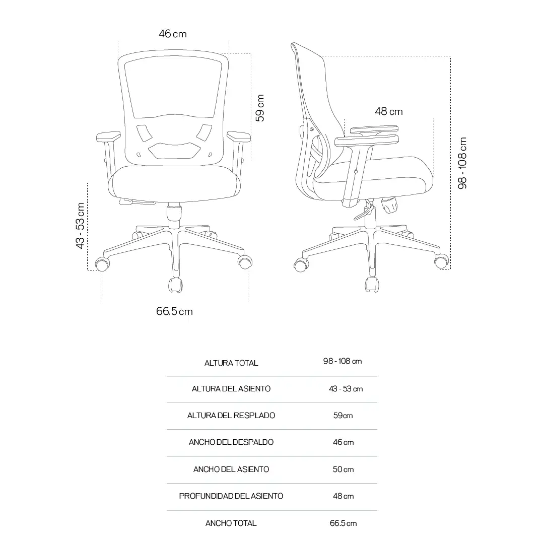 Silla Gerente Luma - Image 7