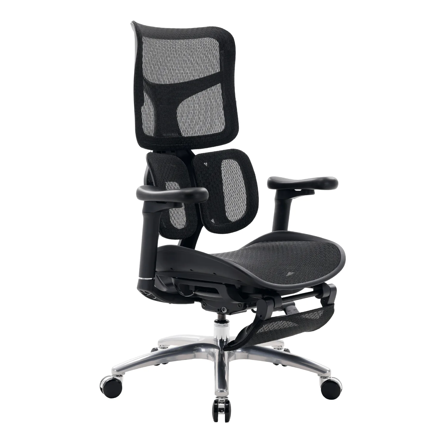 Silla ergonómica línea Strata premium en malla negra